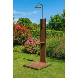 Ideal Eichenwald Modell 70 Gartendusche Bahama weiß