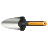 Fiskars Blumenkelle Premium - schwarz/orange, 9cm