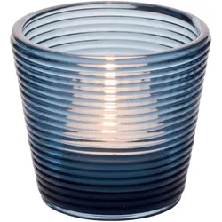 Teelichthalter, konisch - blau
