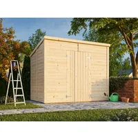Palmako Leif Gerätehaus 273 x 170 cm Dunkelgrau Lackiert