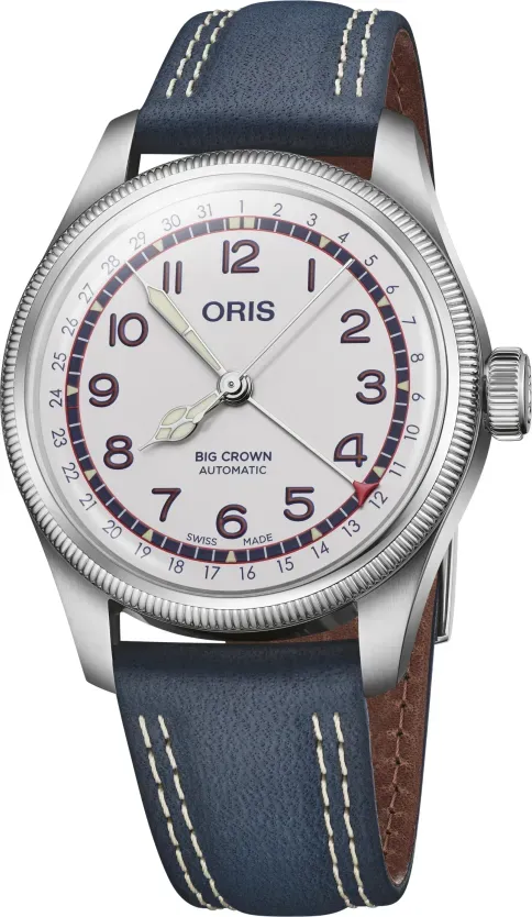 Oris Big Crown Big Crown Pointer Date Limited Edition Hank Aaron Limited Edition" 01 754 7785 4081-Set" - weiß,blau - 40mm