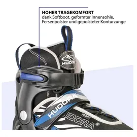 Hudora Leon Kinder schwarz/blau, 37-40