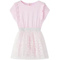 Kinderkleid mit Rüschen Hellrosa 92