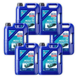 6x 5L LIQUI MOLY 25020 Motoröl Marine 2T Motor Oil Motorenöl Boot 2 Takt Motor