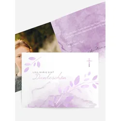 Dankeskarten Kommunion selbst gestalten mit Spruch und Fotos im Onlinedesigner bei Meine-Kartenmanufaktur.de