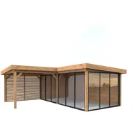 Palmako Gartenhaus Lenna 5,88 x 5,88 m Braun