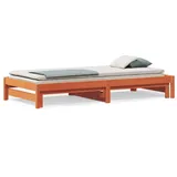 vidaXL Tagesbett 90 x 200 cm Wachsbraun
