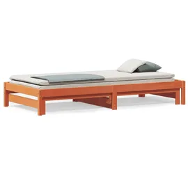 vidaXL Tagesbett 90 x 200 cm Wachsbraun