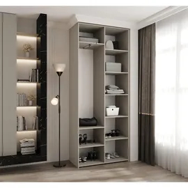 abiks möbel Drehtürenschrank COMO 100 x 245,5 x 40 cm Gold