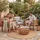 Tectake Garten-Loungesessel 72 x 63 x 64,5 cm braun