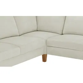 Max Schelling Wohnlandschaft Mikrofaser/Velours 3-Sitzer Weiß
