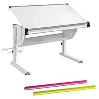 Interlink Kinderschreibtisch Matts 3 in 1 118 x 63 x 73 cm Holz/MDF weiß/pink/grün