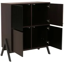 Mendler HWC-O40 Kommode 94 x 79 x 40 cm Walnuss-Optik