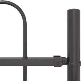 vidaXL Gartenzaun 170 x 80 cm Grau/Stahl