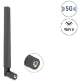 DeLock 5G LTE GNSS WiFi 6 Antenne SMA Stecker 0,9 - 4,1 dBi 183 mm omnidirektional mit