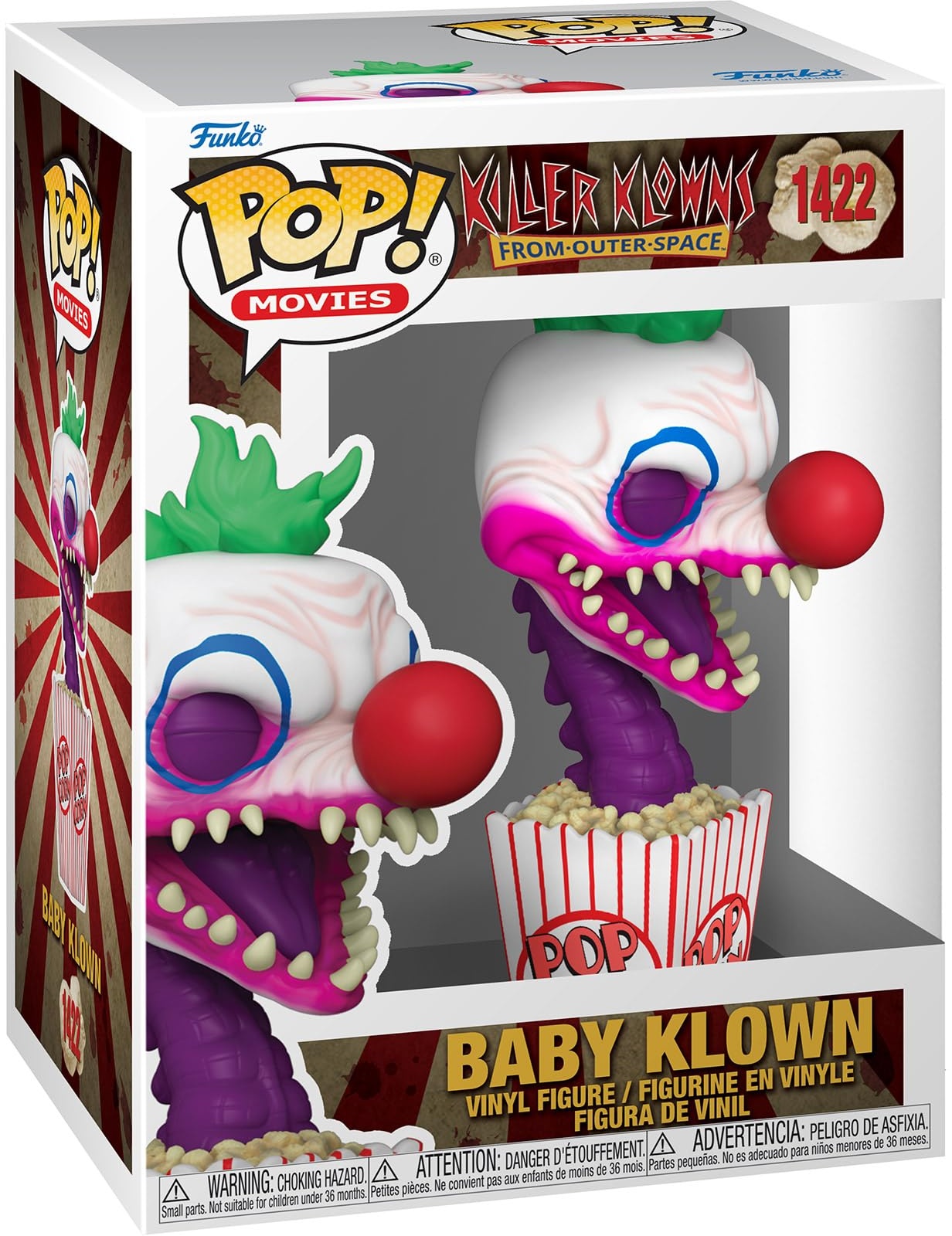 Funko Pop! Movies: KKOS - Baby Klown - Killer Klowns from Outer Space - Vinyl-Sammelfigur - Geschenkidee - Offizielle Handelswaren - Spielzeug Für Kinder und Erwachsene - Movies Fans