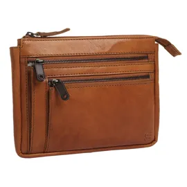 Spikes & Sparrow Umhängetasche echt Leder, braun