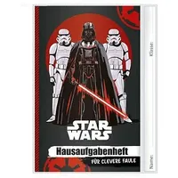 ROTH Hausaufgabenheft Star Wars für clevere Faule liniert A5 ohne Rand, 104 Blatt