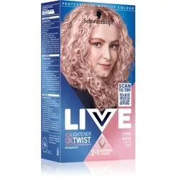 Schwarzkopf LIVE Lightener & Twist Permanent-Haarfarbe zur Aufhellung der Haare Farbton 101 Cool Rose 1 St.