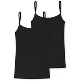SCHIESSER Uncover by Schiesser - Cotton - Spaghetti Top - 2er Pack (S Schwarz)
