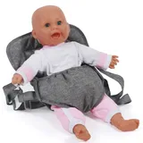 Bayer Chic 2000 Puppentragegurt für Baby-Puppen, Puppentrage, Puppenzubehör, Jeans grau