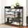 DanDiBo Ambiente Schuhregal 100 x 100 x 30 cm schwarz / schwarz