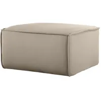 Fun Möbel Polsterhocker CELES Stoff 65 x 40 x 65 cm Beige