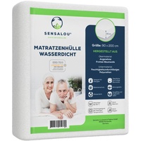 Sensalou Matratzenbezug mit Reissverschluss wasserdicht - 90x200x30 cm Encasing für Allergiker 1 St