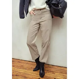 street one studio Cordhose High Waist Beige 46