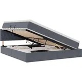 vidaXL Bett 180 x 200 cm Dunkelgrau