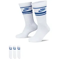 Nike Sportswear Dri-FIT Everyday Essential Crew-Socken White/Game Royal/Game Royal 34-38