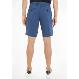 Tommy Hilfiger Chinoshorts "BROOKLYN SHORT 1985", Herren, Gr. 38, N-Gr, blau (aegean sea), Stoff, Obermaterial: 97% Baumwolle, 3% Elasthan, unifarben, Basic, normal kniefrei, Hosen, in klassischem Design