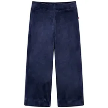 vidaXL Kinderhose Samt Kinder Hose Freizeithose Sporthose Winterhose Dunkelblau 104 - 104
