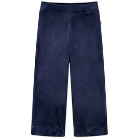 vidaXL Kinderhose Samt Kinder Hose Freizeithose Sporthose Winterhose Dunkelblau 104 - 104