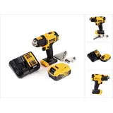 DeWalt DCE 530 P1 Akku Heißluftpistole 18V 530°C + 1x Akku 5,0Ah + 1x Lader + Flächen- und