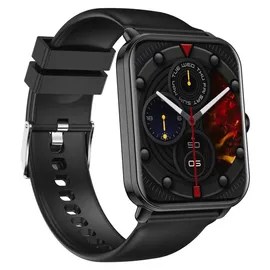 Bea-fon Watch 102 BT 44 mm Kunststoffgehäuse Schwarz Sportarmband Schwarz S/M