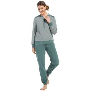 Pastunette Schlafanzug Frottee in Dark Green) | Gr.: 42
