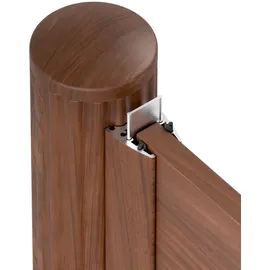 GAH Alberts Zaun Set 400 x 180 cm Weiß/Aluminium