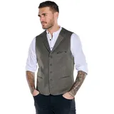 Emilio Adani Herren Sakko-Weste mit Reverskragen braun slim fit uni Reverskragen - 58