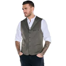 Emilio Adani Herren Sakko-Weste mit Reverskragen braun slim fit uni Reverskragen - 58