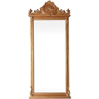 Spiegel Wandspiegel Antik Standspiegel Gold Barockspiegel Ankleidespiegel 204cm