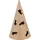 Décopatch Pappmaché, Kerzenhalter, Sternschnuppen 20x20x50cm Kartonbraun, NO068C