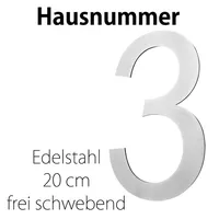 V2Aox Edelstahl Hausnummer 20 cm Groß Gross Haus Nummer