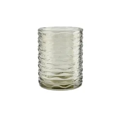 Windlicht   , braun , Glas , Maße (cm): H: 10  Ø: 8