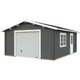 Palmako Garage 514 x 598 cm grau mit Sektionaltor