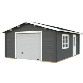 Palmako Garage 514 x 598 cm grau mit Sektionaltor