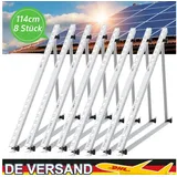 GLIESE Solarmodul Halterung für Flachdach, 114 cm Solarpanel Halterung Balkonkraftwerk, (8-St)