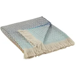 como superior Plaid  Farbverlauf , beige , Synthetik , Maße (cm): B: 130