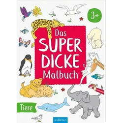 ARSEDITION 135621 Das superdicke Malbuch – Tiere