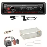 Pioneer MVH-S420DAB Bluetooth USB DAB+ Autoradio Einbauset für BMW 3er E36 Z3